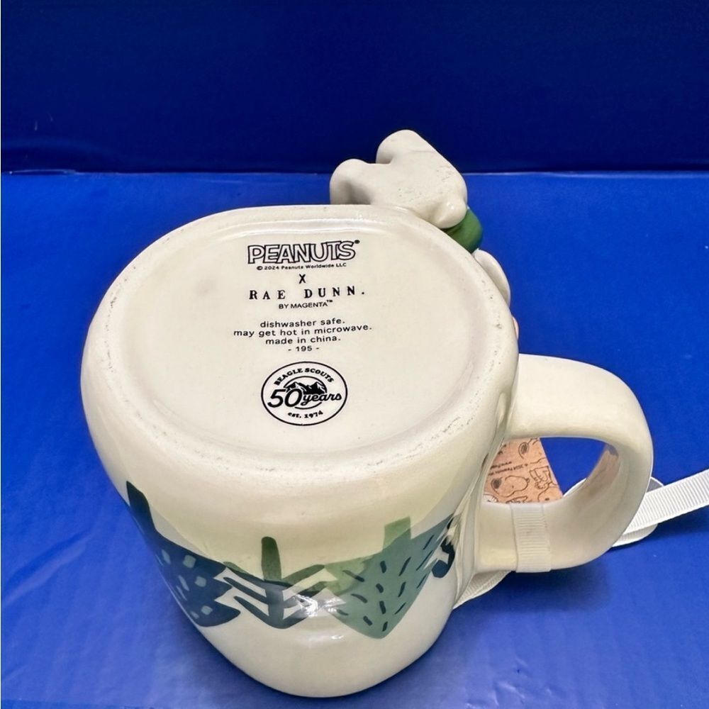 Peanuts x Rae Dunn Snoopy "BEAGLE SCOUT" Ceramic Mug - Picture 5 of 8